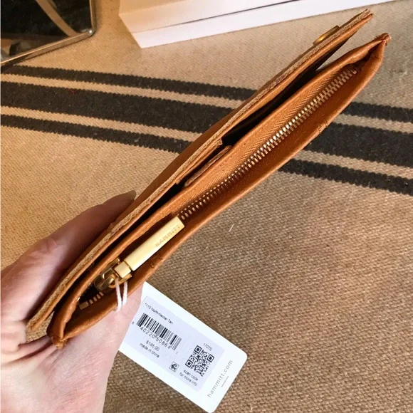 Hammitt Tan Leather Wallet with Gold Studs - Picture 10 of 12
